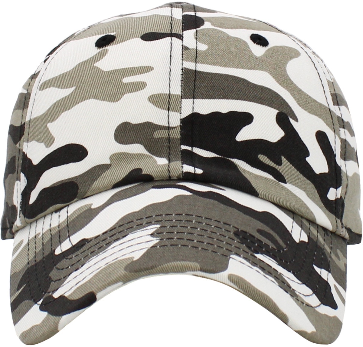 City Camouflage Low Profile Baseball Caps Front View